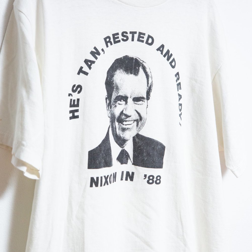 Rare Nixon in '88 Campaign T-shirt Size L - Picture 2 of 8
